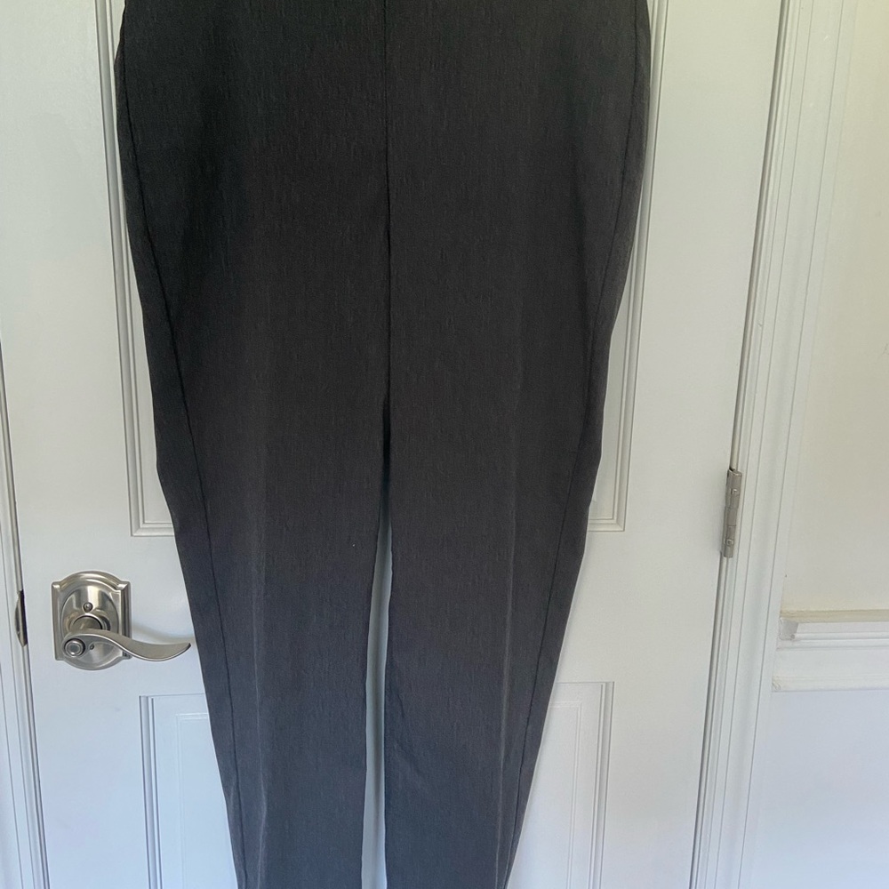 Chicos size 2 Petite which fits as 12 petite. Very comfortable pull on style.